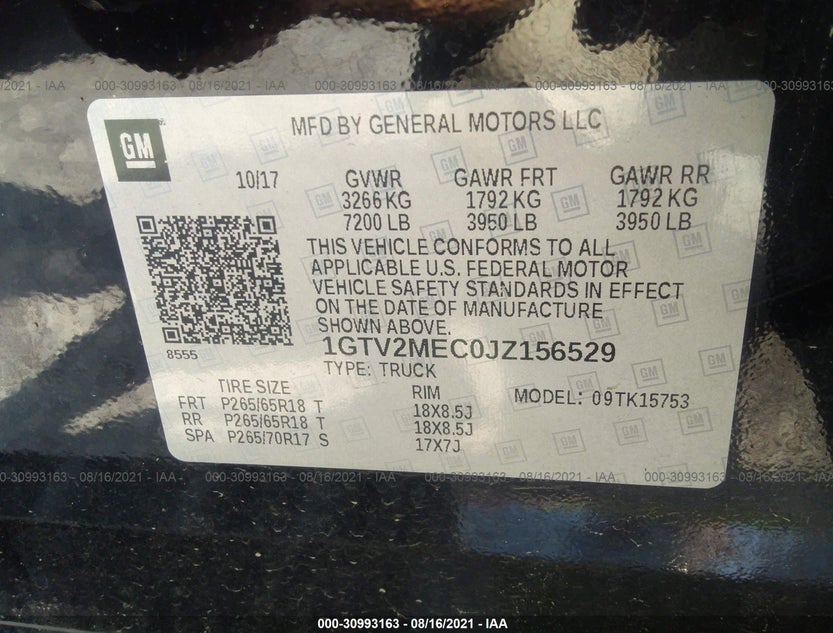 1GTV2MEC0JZ156529