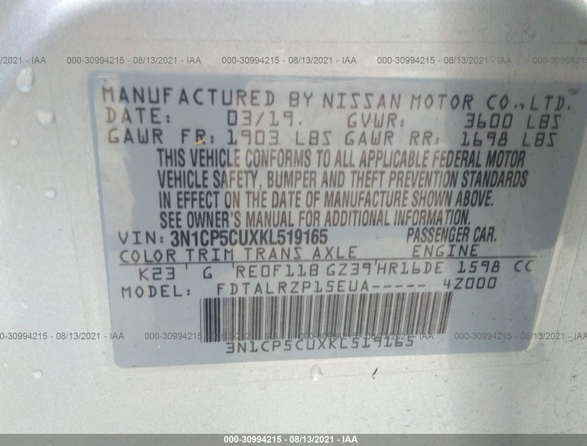 3N1CP5CUXKL519165