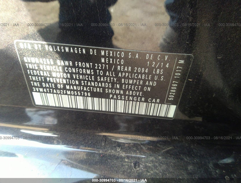 3VW4T7AU2FM055796