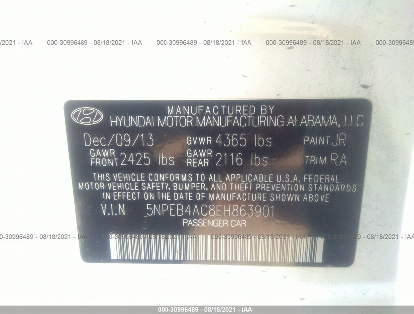 5NPEB4AC8EH863901