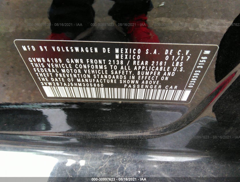 3VW2B7AJ5HM305860