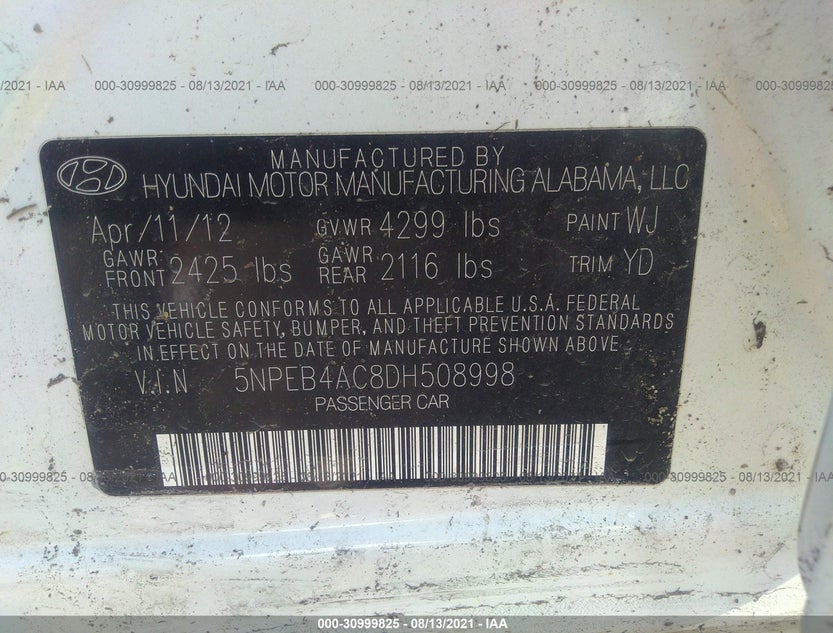 5NPEB4AC8DH508998