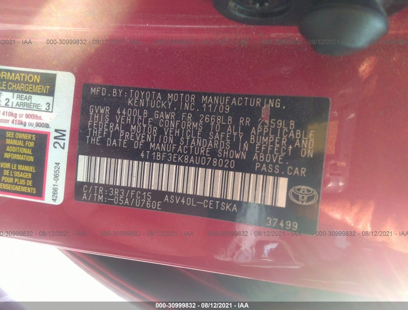 4T1BF3EK8AU078020