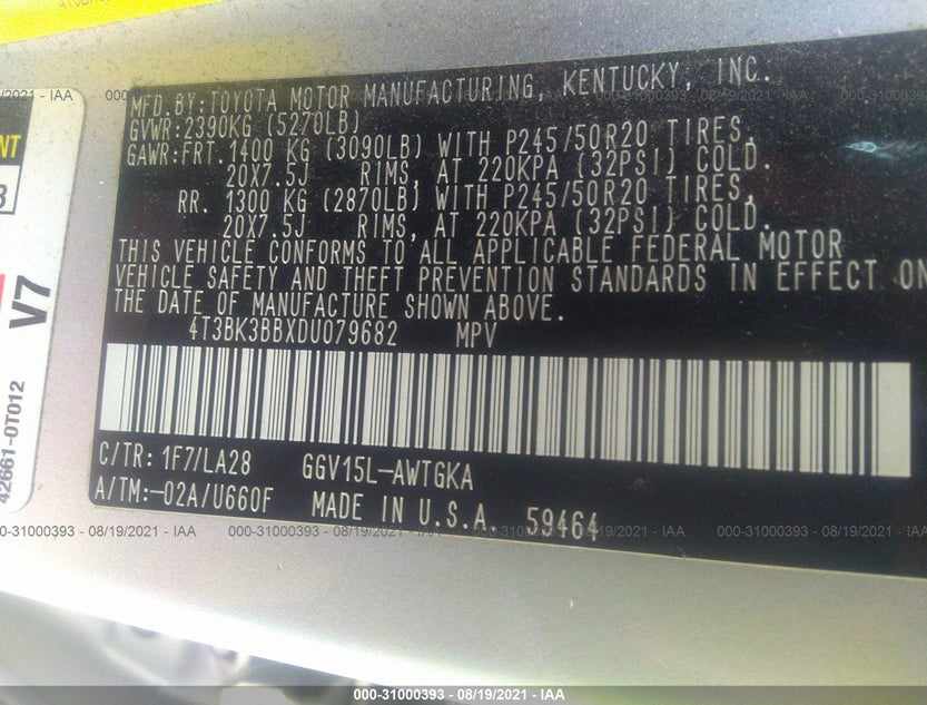 4T3BK3BBXDU079682