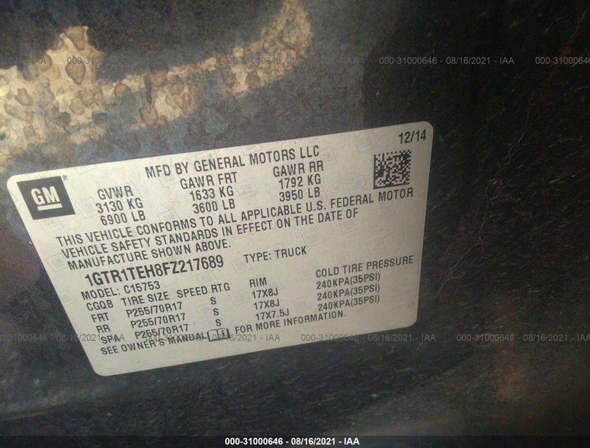 1GTR1TEH8FZ217689