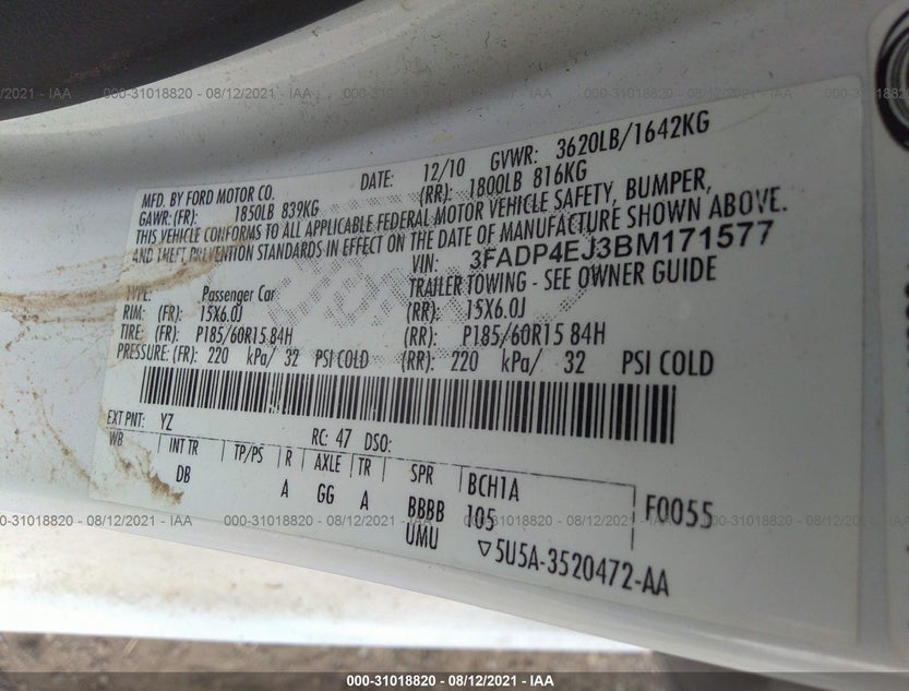 3FADP4EJ3BM171577