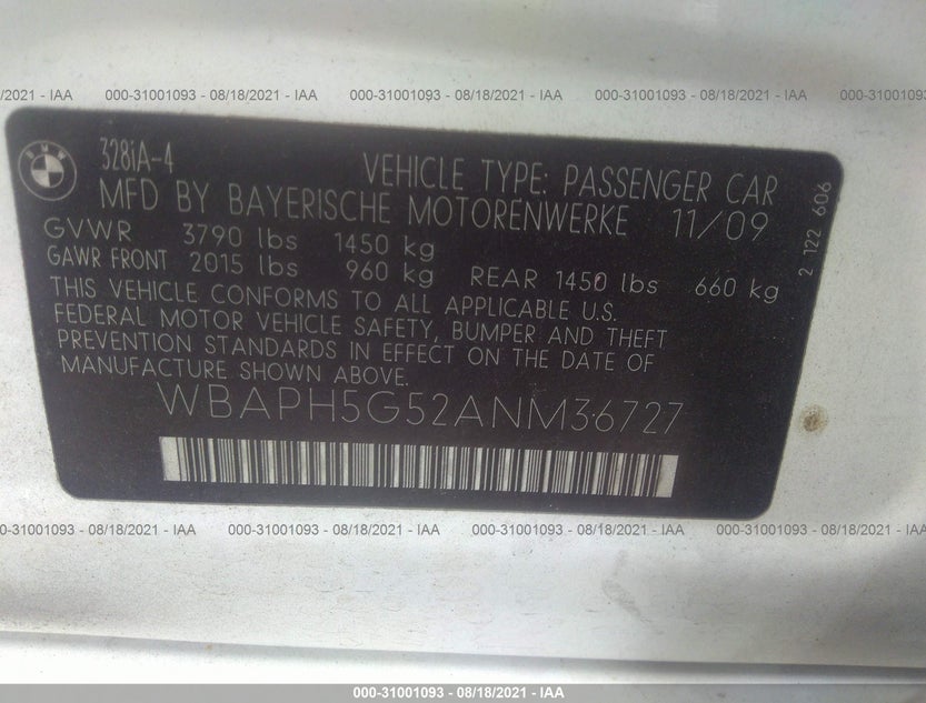 WBAPH5G52ANM36727