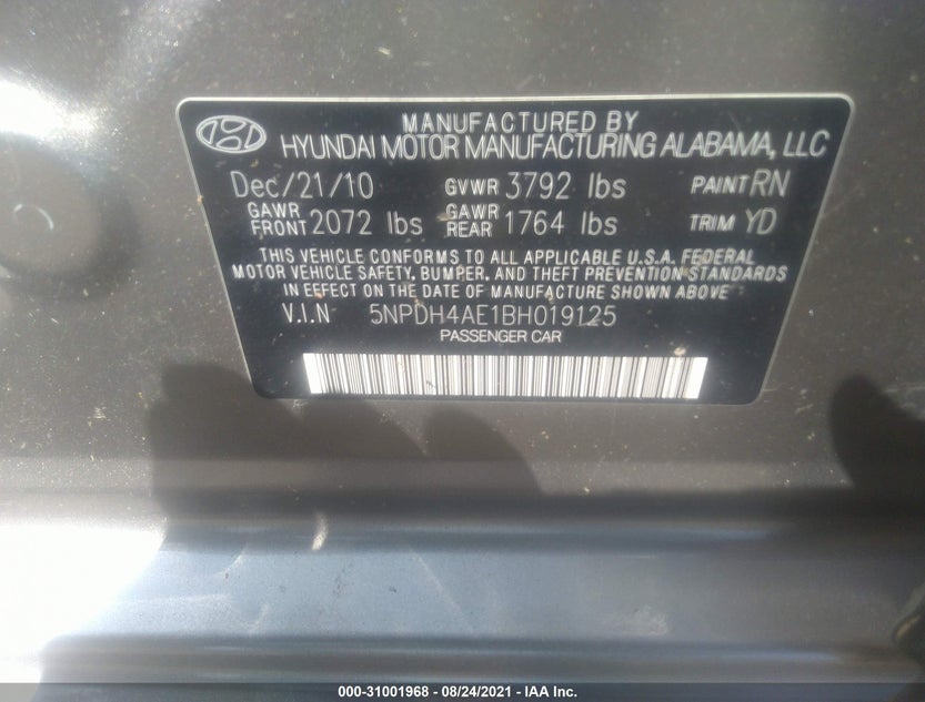 5NPDH4AE1BH019125