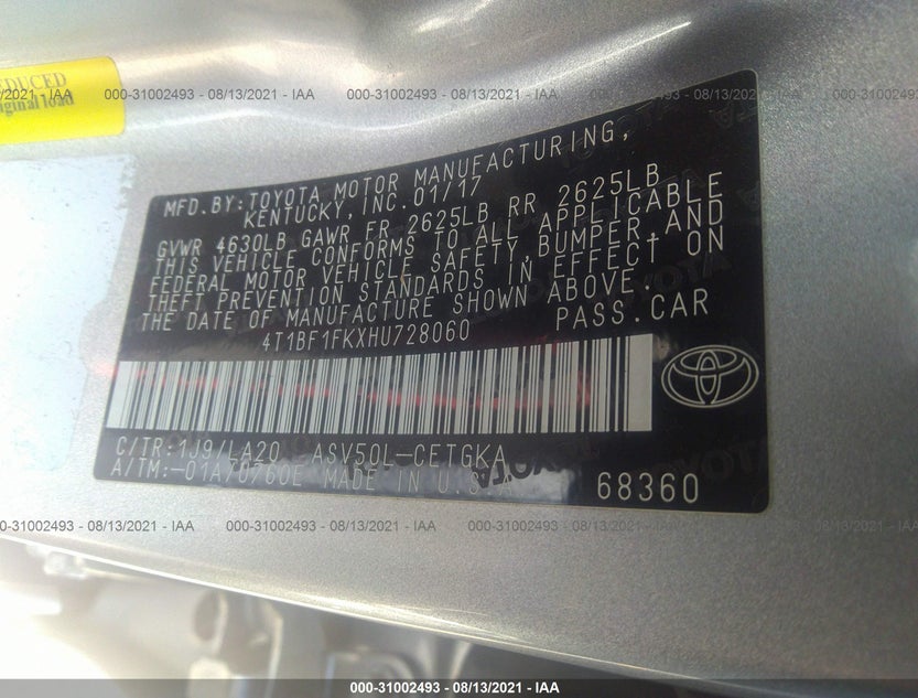 4T1BF1FKXHU728060