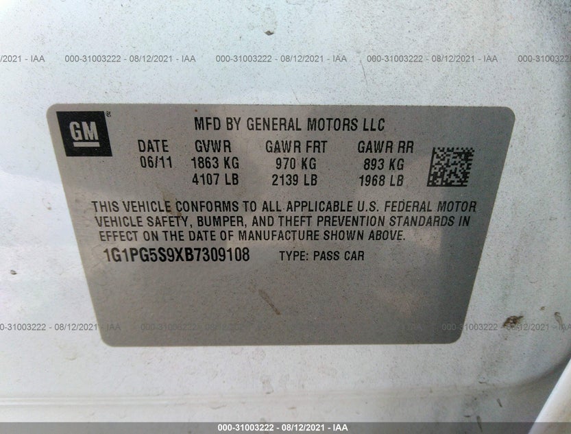 1G1PG5S9XB7309108