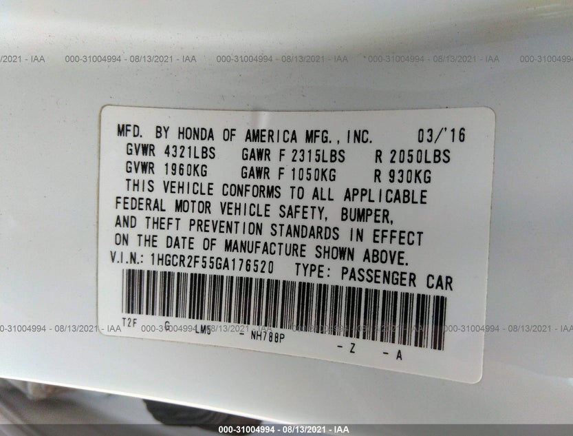 1HGCR2F55GA176520