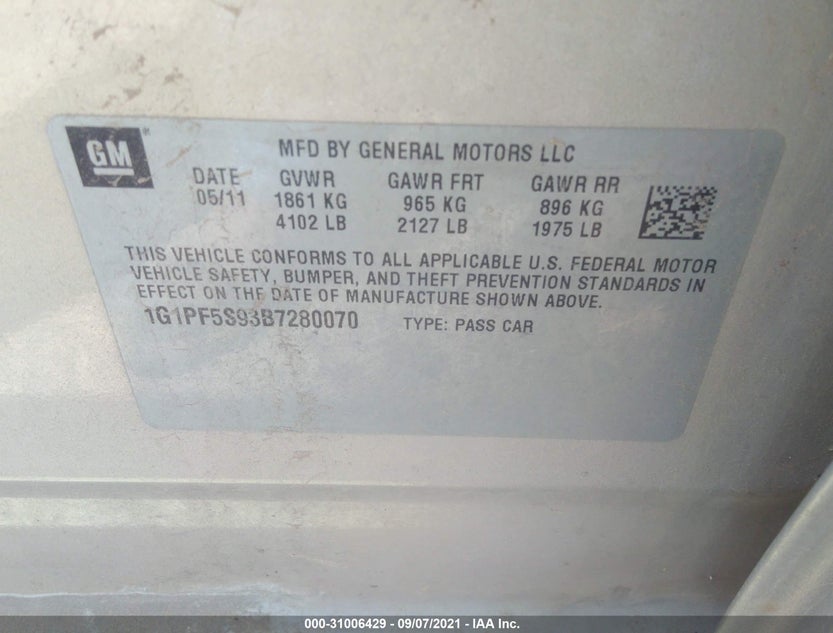 1G1PF5S93B7280070