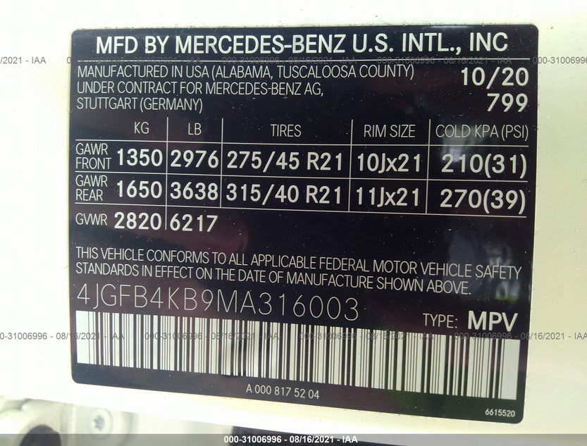 4JGFB4KB9MA316003