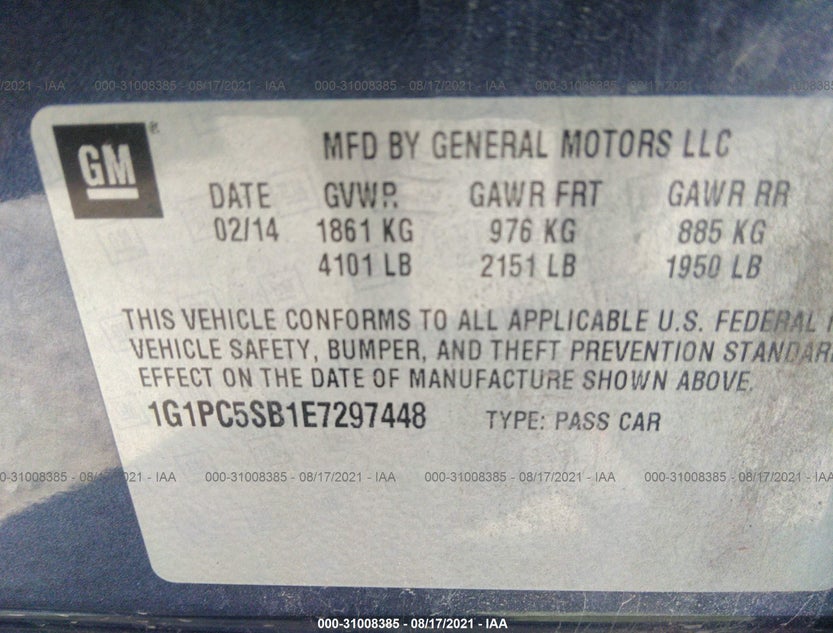 1G1PC5SB1E7297448