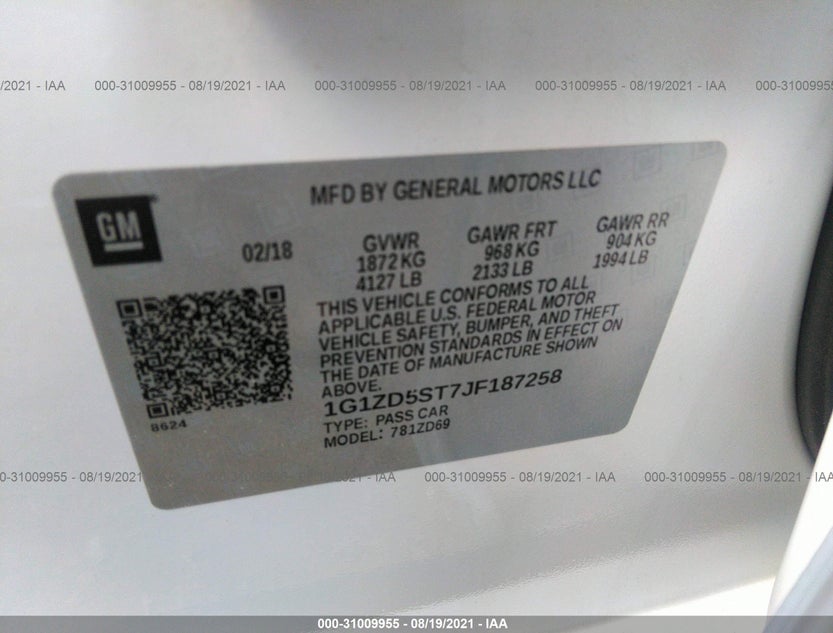 1G1ZD5ST7JF187258