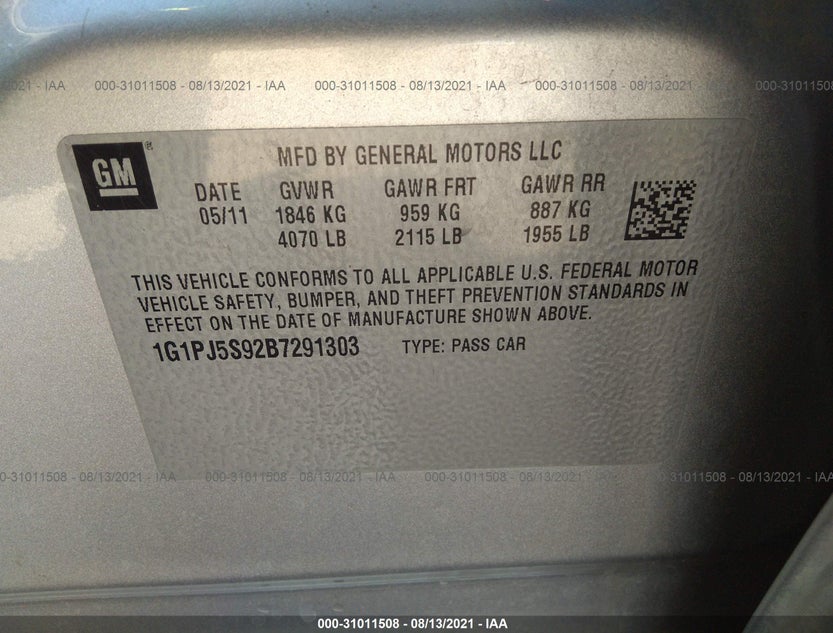 1G1PJ5S92B7291303
