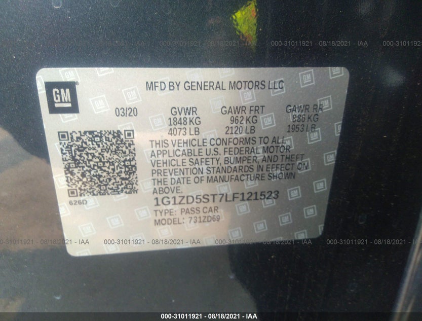 1G1ZD5ST7LF121523