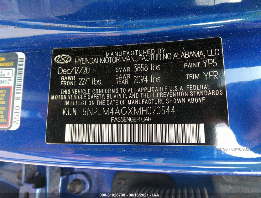 5NPLM4AGXMH020544