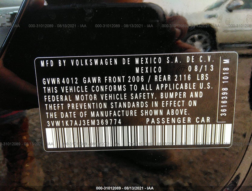 3VW1K7AJ3EM369774