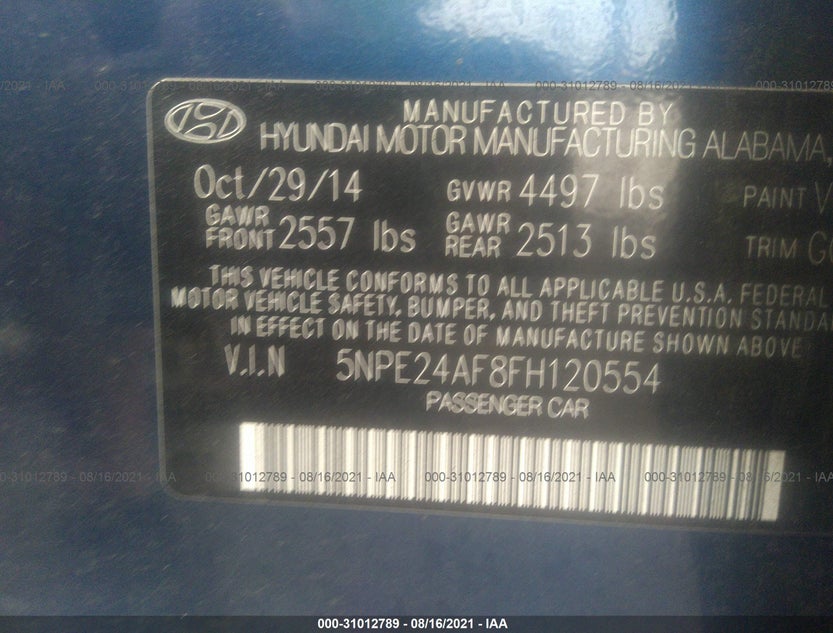 5NPE24AF8FH120554