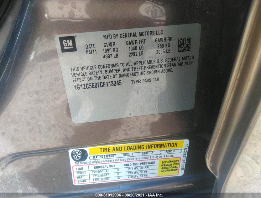 1G1ZC5E07CF113345