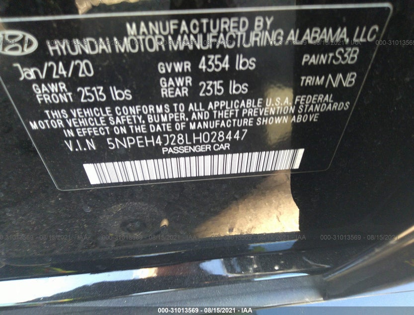 5NPEH4J28LH028447