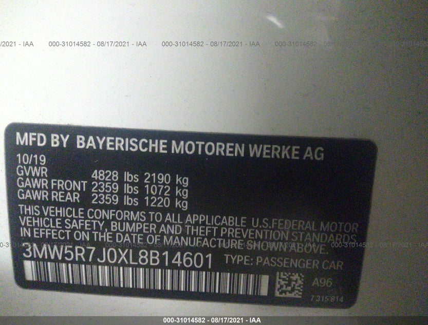 3MW5R7J0XL8B14601