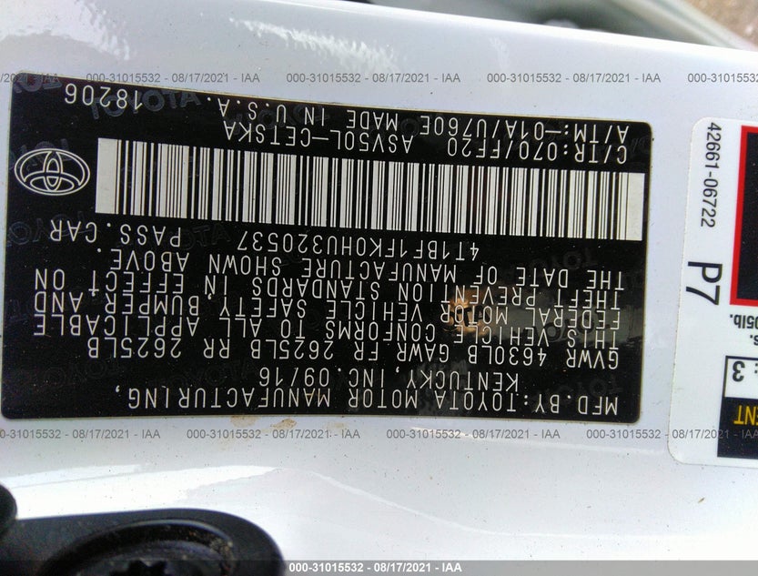 4T1BF1FK0HU320537