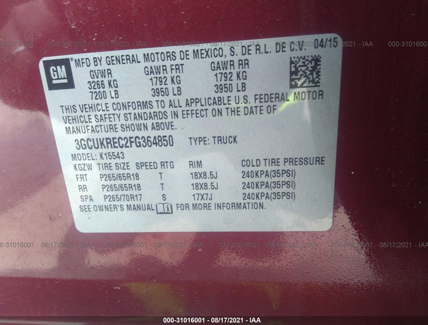 3GCUKREC2FG364850