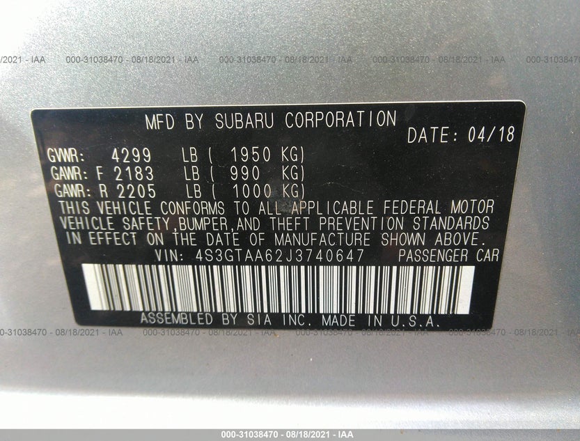 4S3GTAA62J3740647