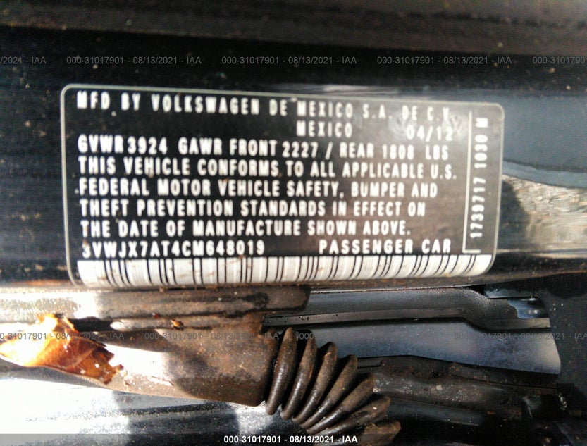 3VWJX7AT4CM648019