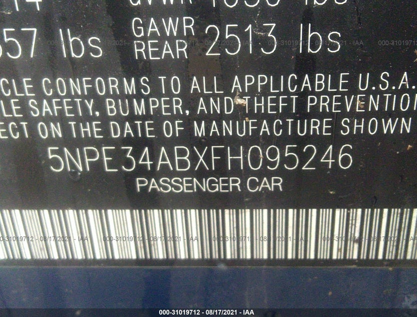 5NPE34ABXFH095246