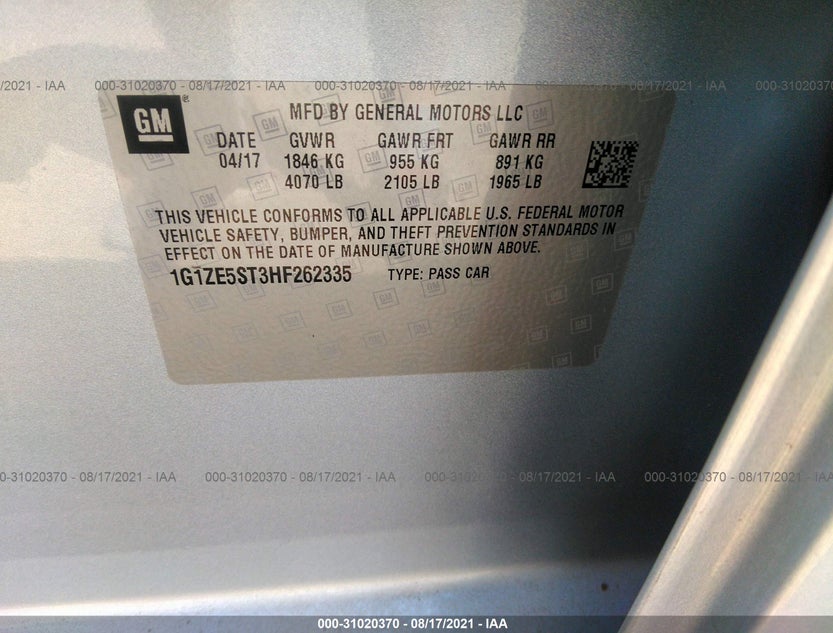 1G1ZE5ST3HF262335