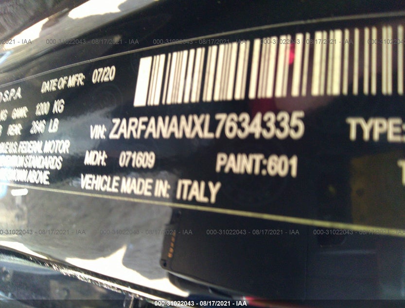 ZARFANANXL7634335