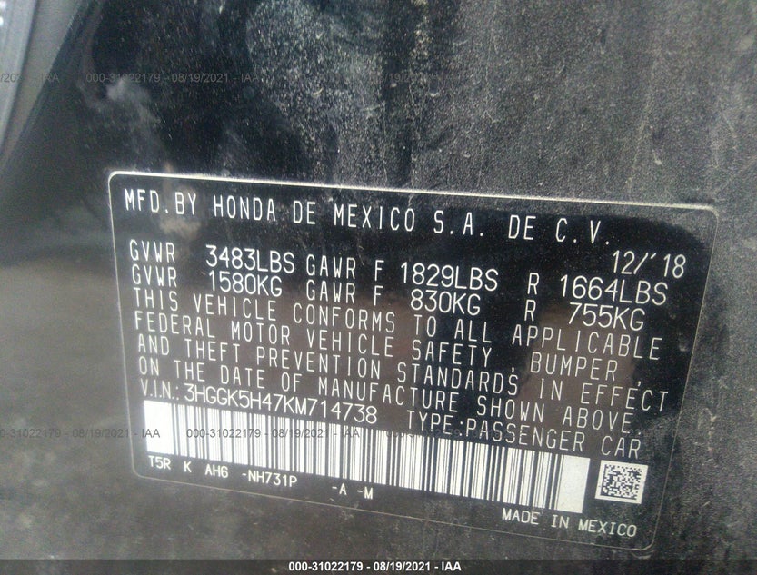 3HGGK5H47KM714738