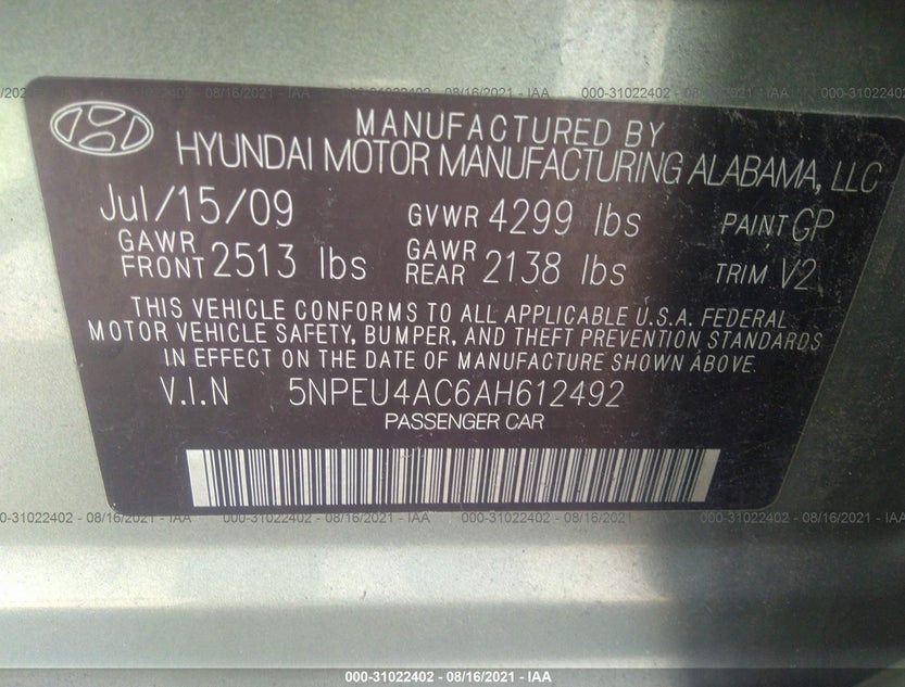 5NPEU4AC6AH612492