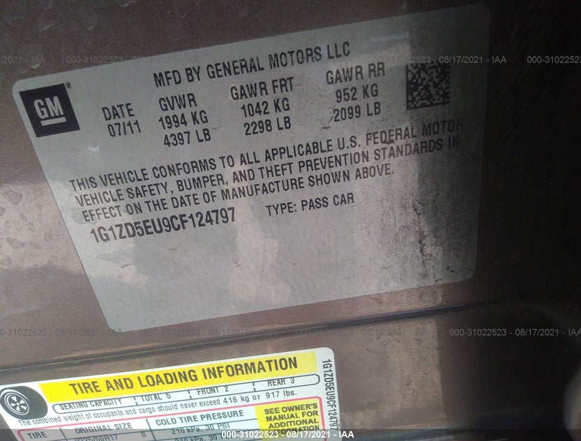 1G1ZD5EU9CF124797