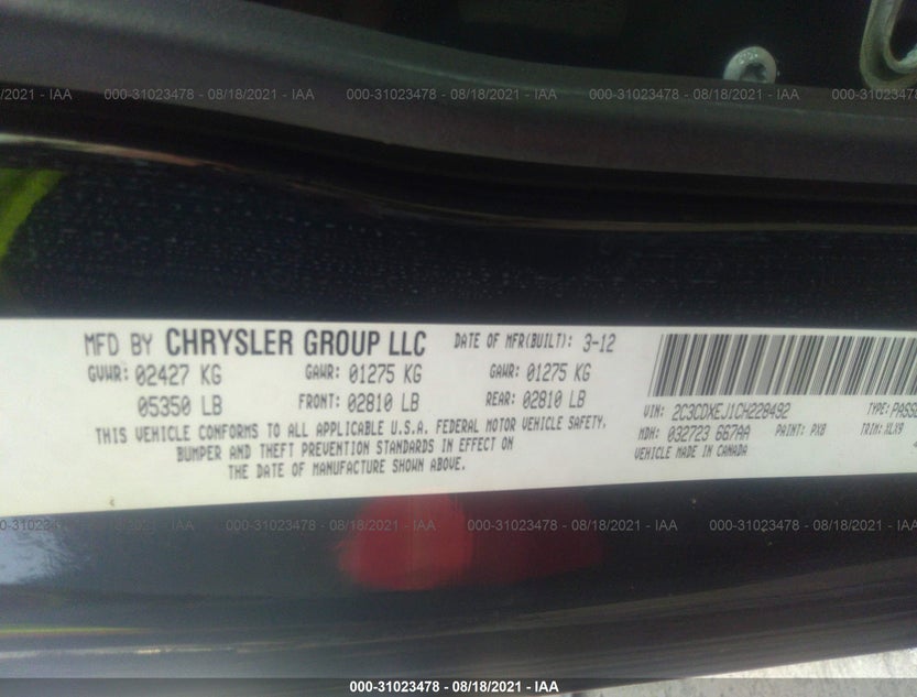 2C3CDXEJ1CH228492