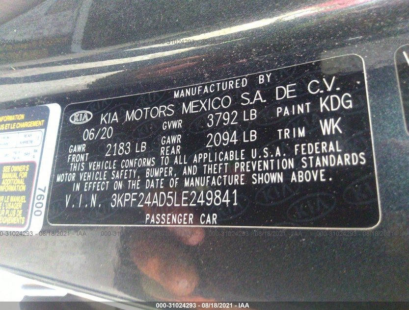 3KPF24AD5LE249841