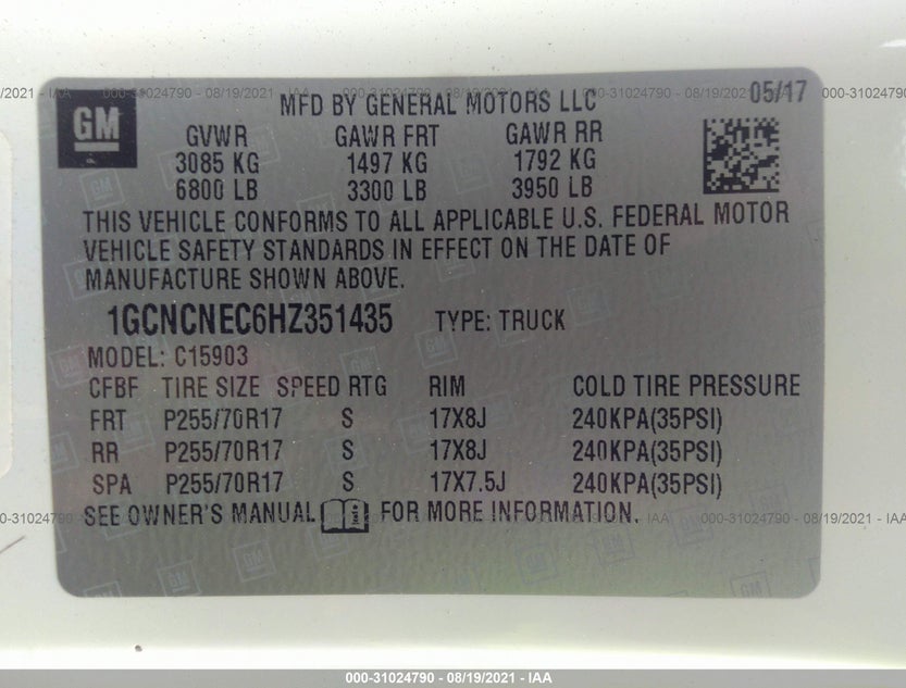 1GCNCNEC6HZ351435