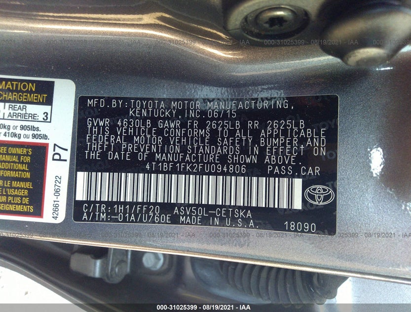 4T1BF1FK2FU094806
