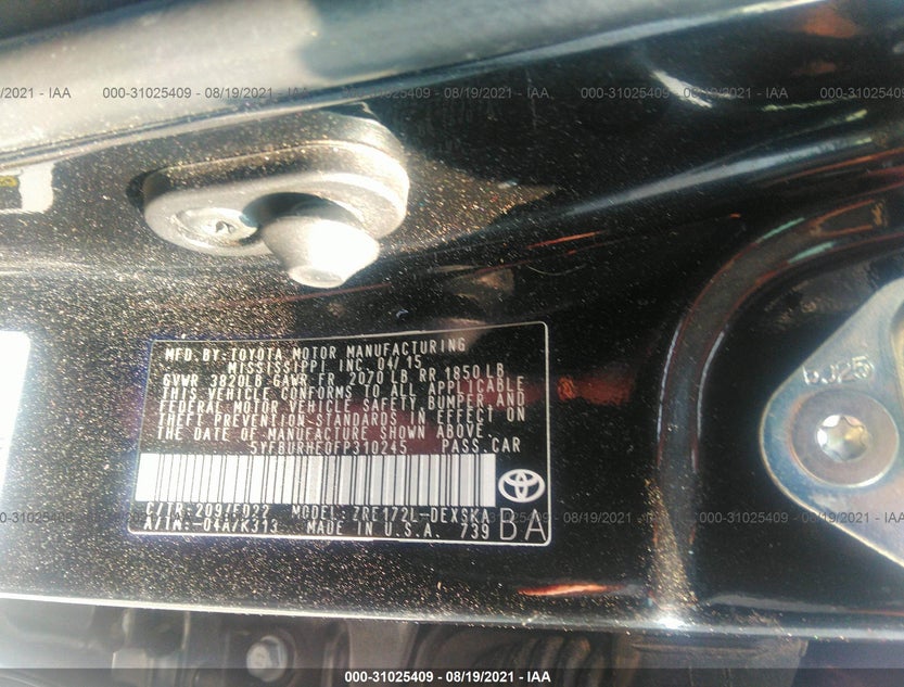 5YFBURHE0FP310245