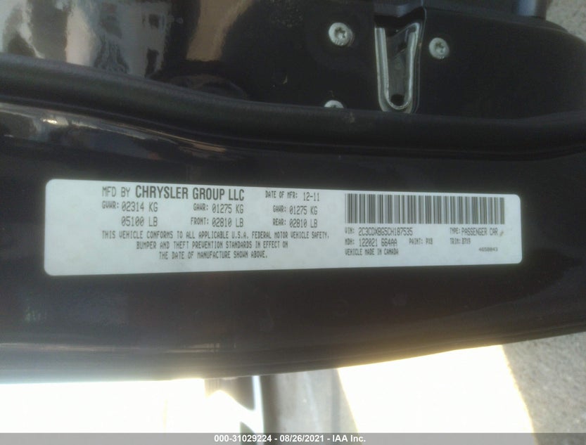 2C3CDXBG5CH187535