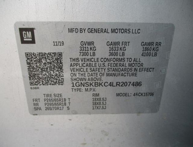 1GNSKBKC4LR207486