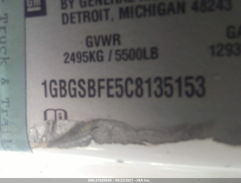 1GBGSBFE5C8135153
