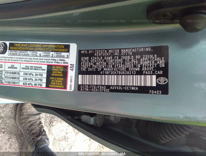 4T1BF3EK7BU628213