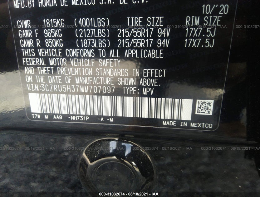 3CZRU5H37MM707097