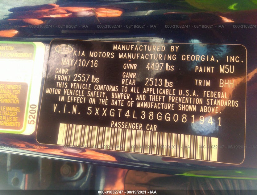 5XXGT4L38GG081941