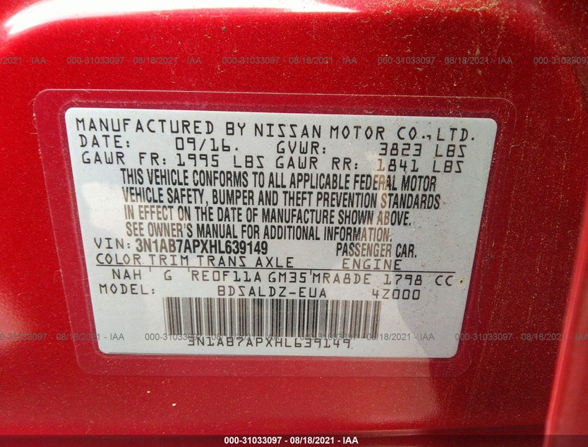 3N1AB7APXHL639149