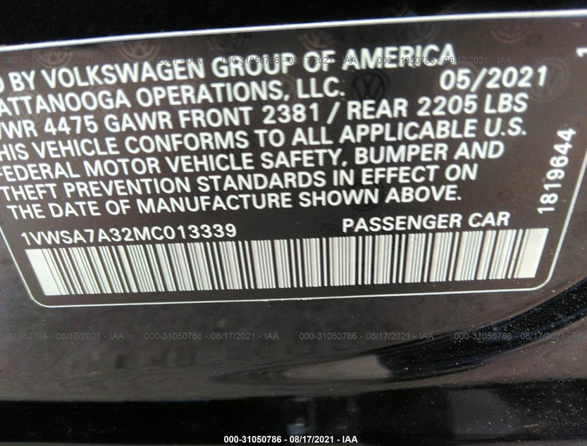 1VWSA7A32MC013339